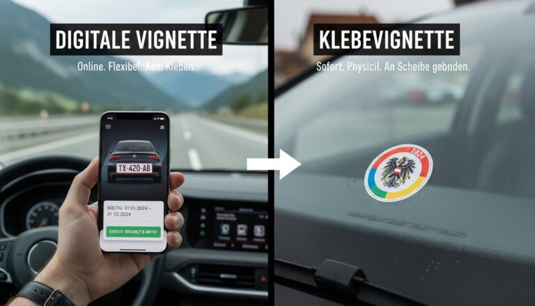 Digitale Vignette oder Klebevignette? Ein detaillierter Vergleich für Autofahrer